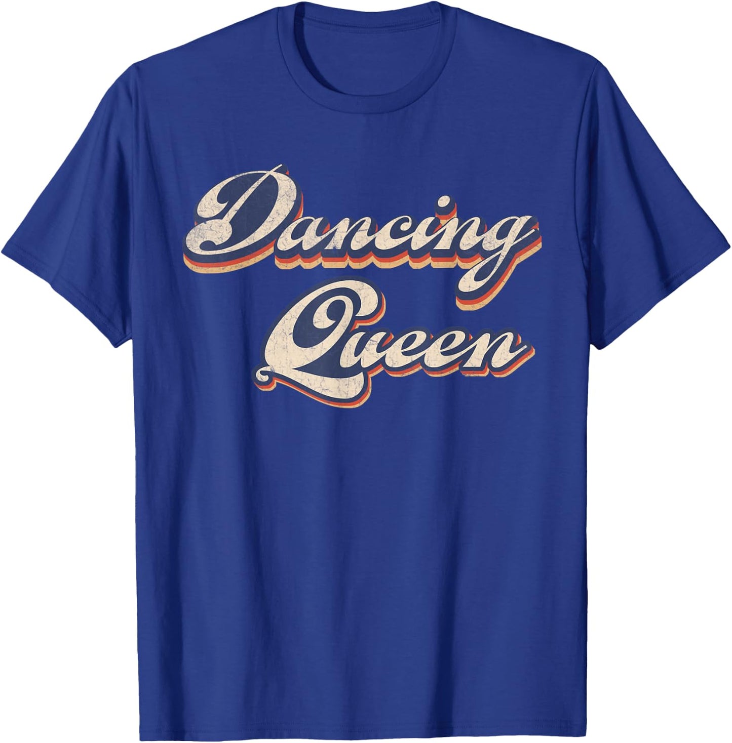 Dancing Queen Retro Dance Mom Vintage Dancing 70s T-Shirt - T-Shirt | Royal