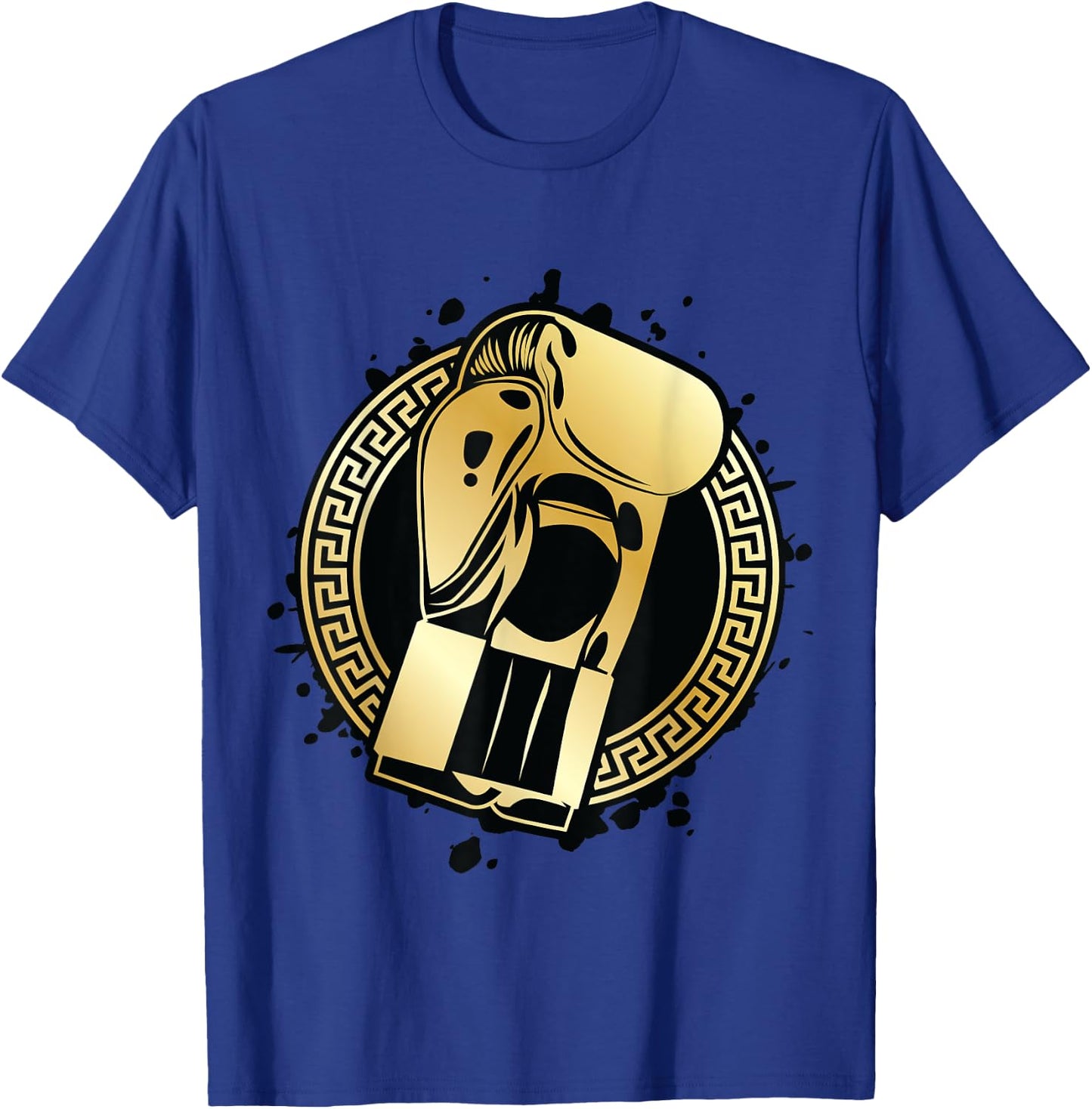 Boxing Gloves Gold Fighter Symbol Winner Punch Gym Champ T-Shirt - T-Shirt | Royal
