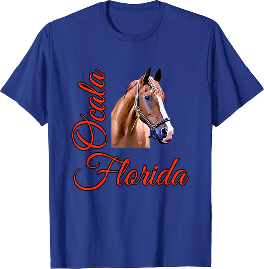 Ocala Florida Horse T-Shirt - T-Shirt | Royal