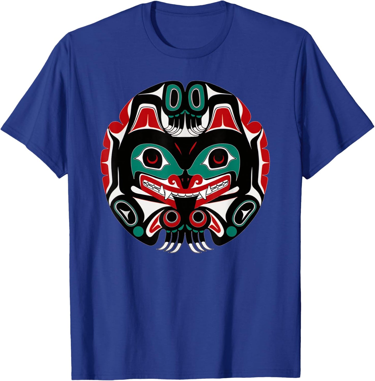 Alaska Native American Art Tlingit Eagle Tribal Bear Clan T-Shirt - T-Shirt | Royal