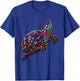 Colorful Splash Eastern Box Turtle T-Shirt - T-Shirt | Royal