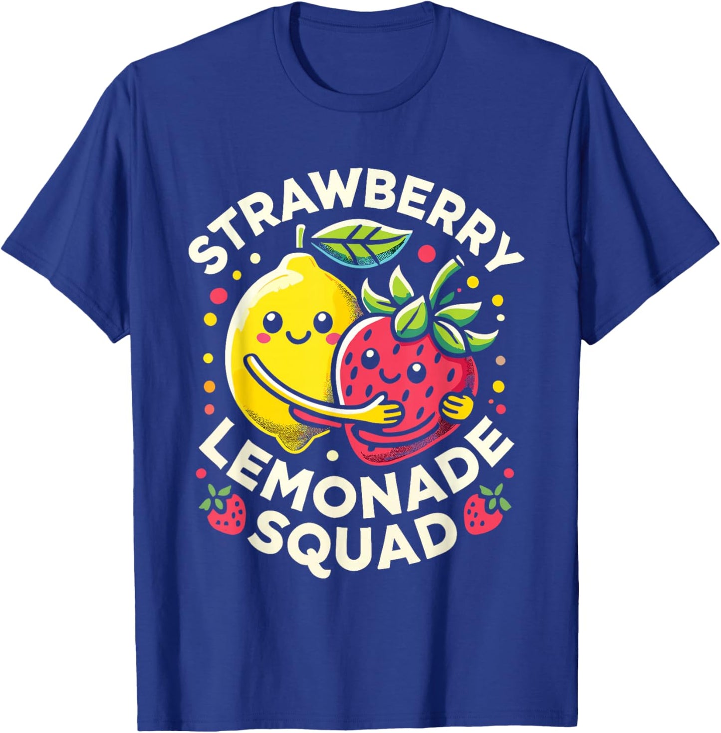 Strawberry Lemonade Squad Cute Kawaii Design T-Shirt - T-Shirt | Royal