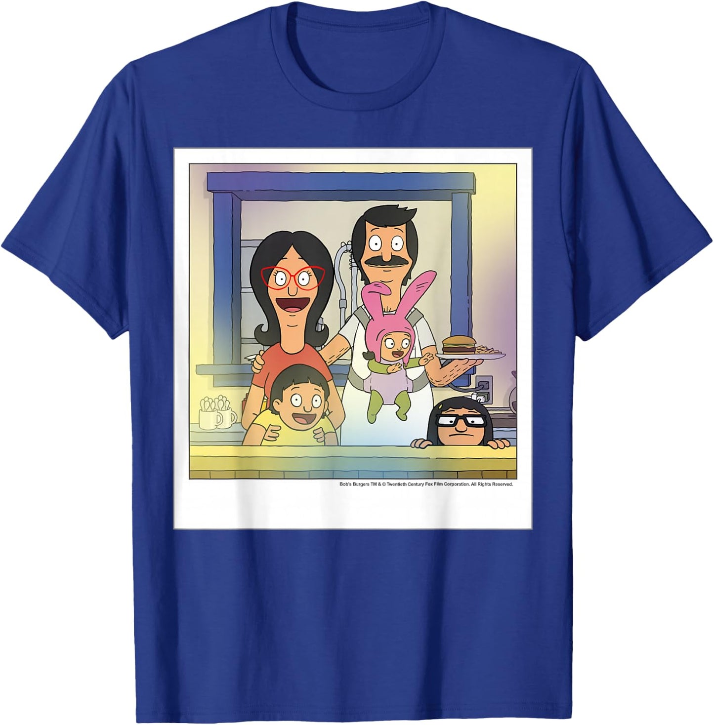 Bob's Burgers Belcher Family Portrait T-Shirt - T-Shirt | Royal