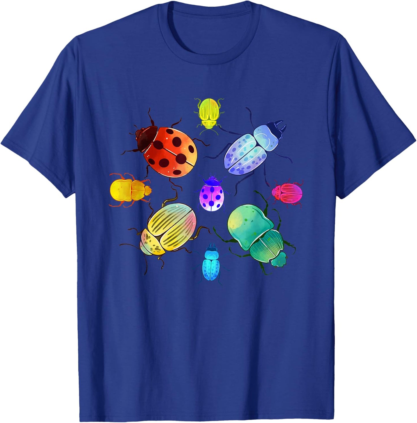 Entomology Nature Insect Colourful Animal Motif Beetle T-Shirt - T-Shirt | Royal