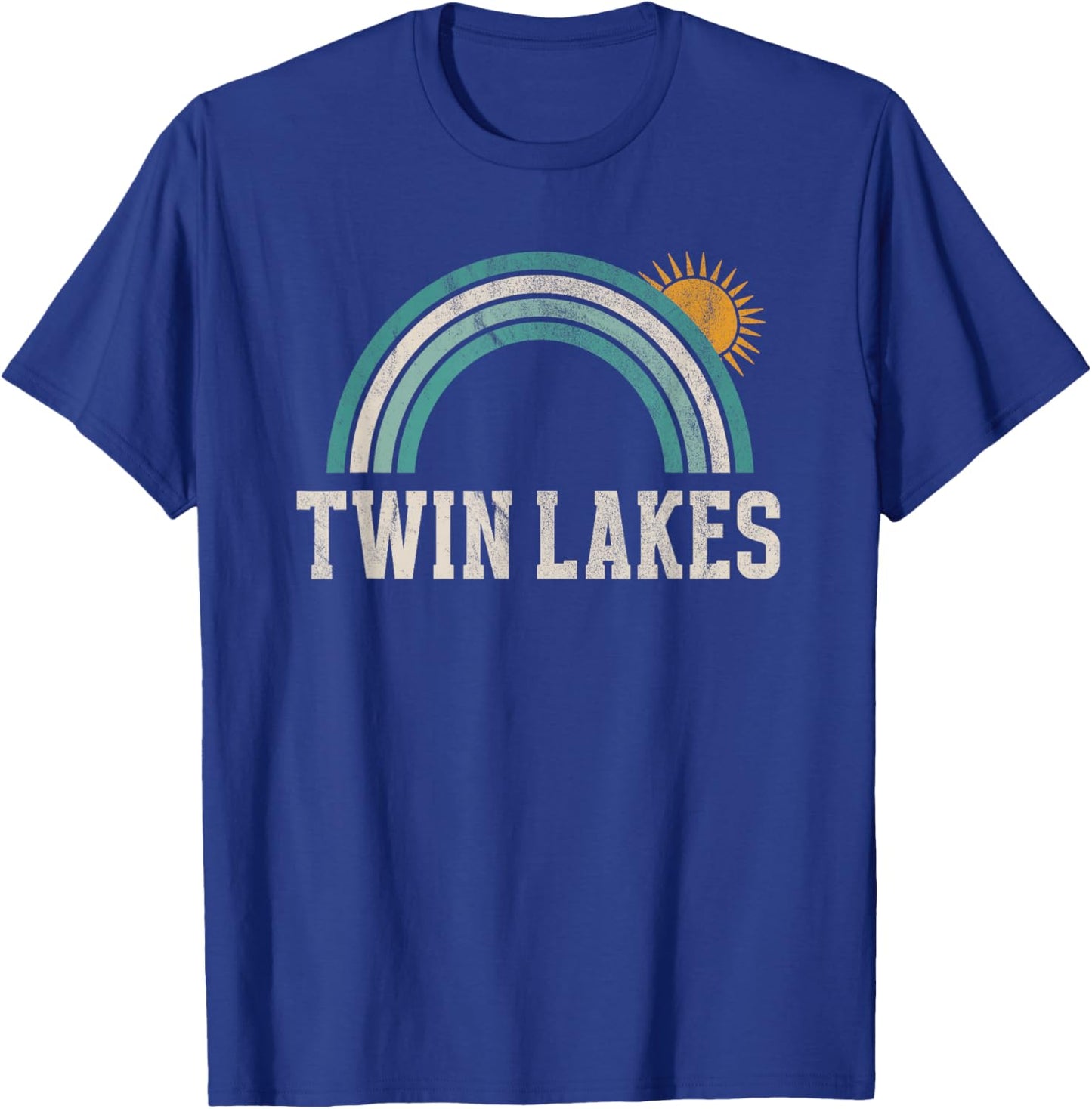 Twin Lakes Idaho Outdoors Vintage T-Shirt - T-Shirt | Royal