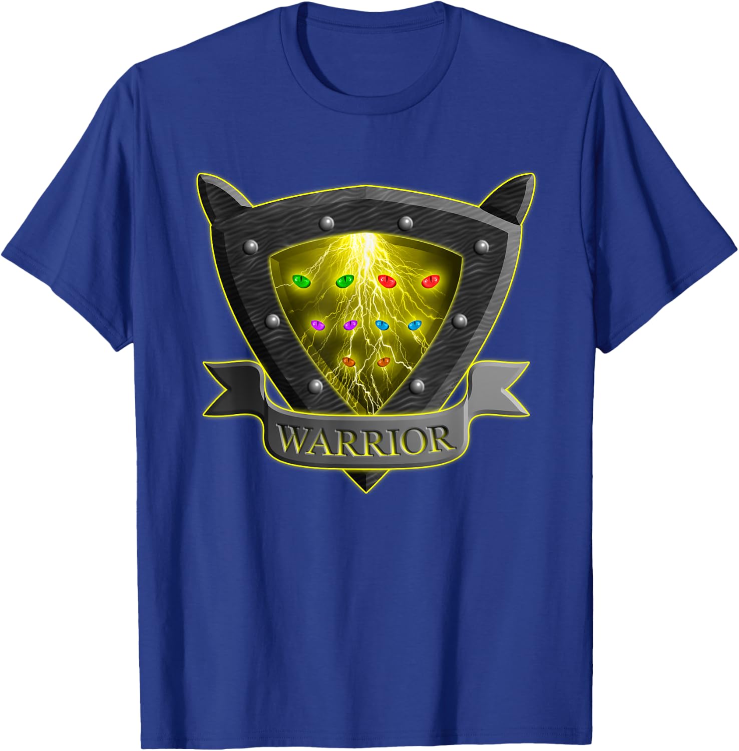Cat Shield Eyes Thunder Funny for Kids T-Shirt - T-Shirt | Royal