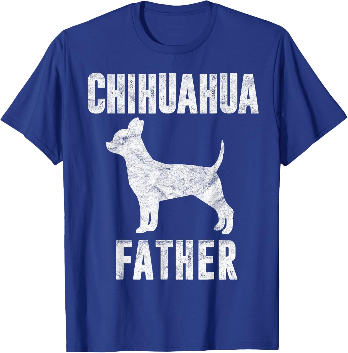 Vintage Chihuahua Dad Gift Chi-chi Father Dog Papa Pet Lover T-Shirt - T-Shirt | Royal