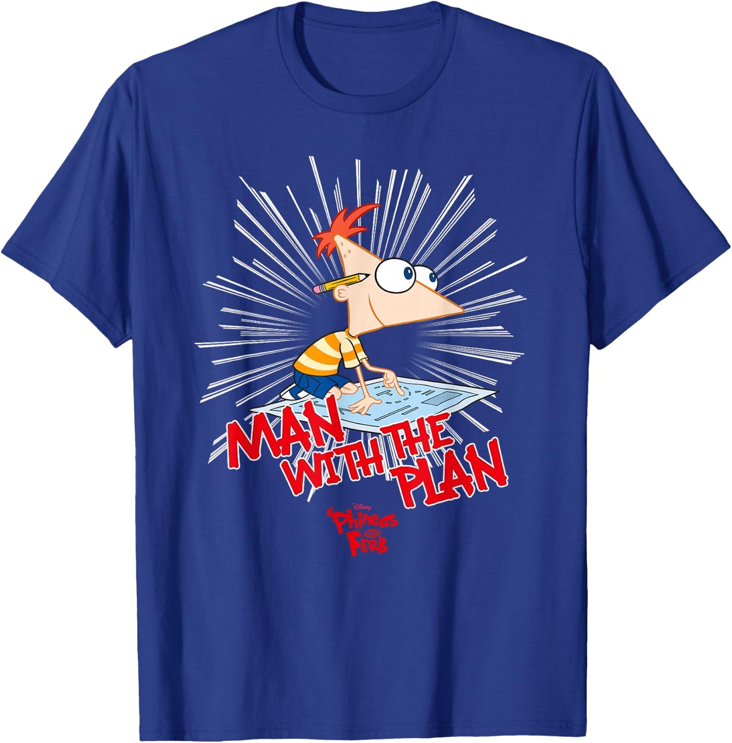 Disney Phineas and Ferb The Plan Man T-Shirt - T-Shirt | Royal