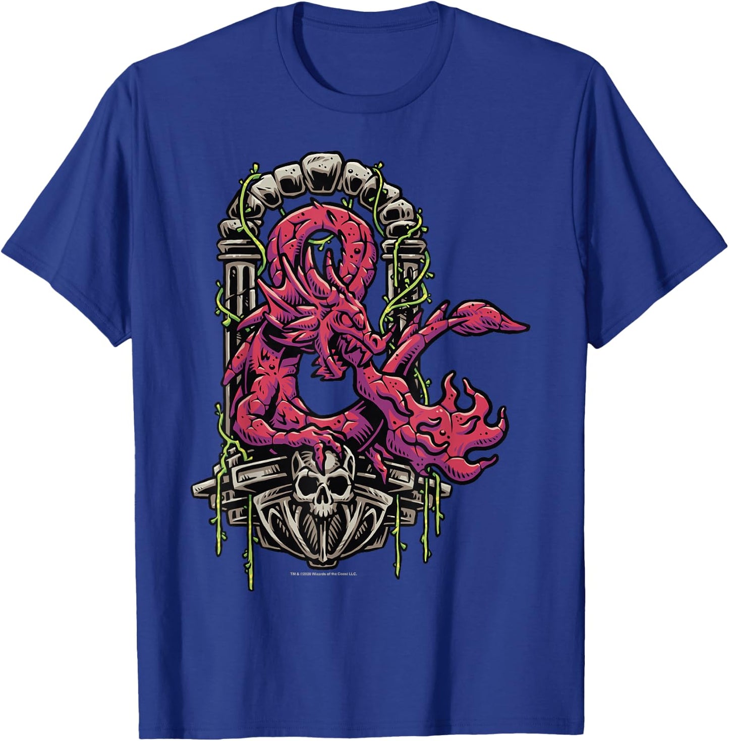 Dungeons & Dragons Altar Dragon Logo T-Shirt - T-Shirt | Royal