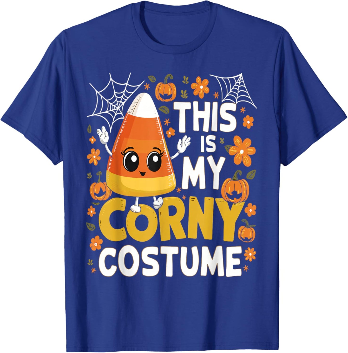 This Is My Corny Costume Funny Candy Corn Halloween T-Shirt - T-Shirt | Royal