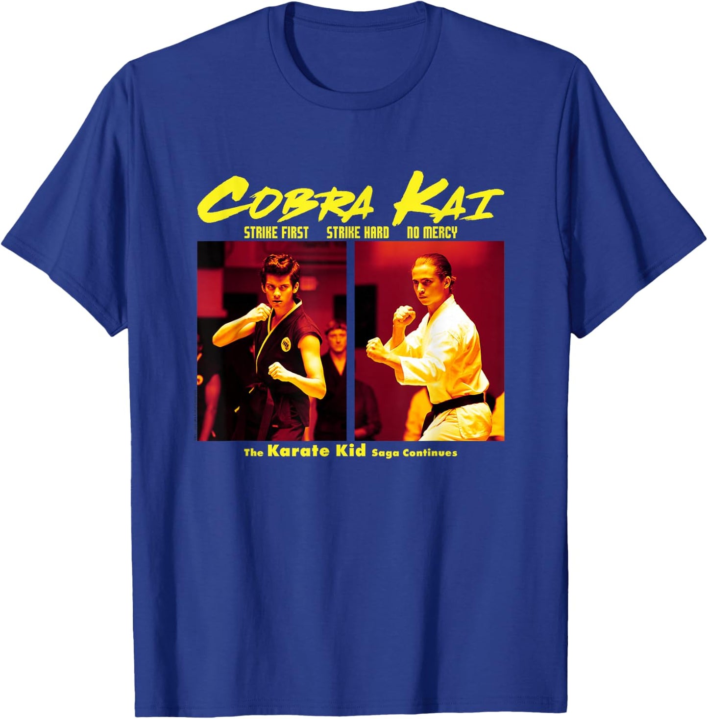 Cobra Kai The Saga Continues Poster T-Shirt - T-Shirt | Royal
