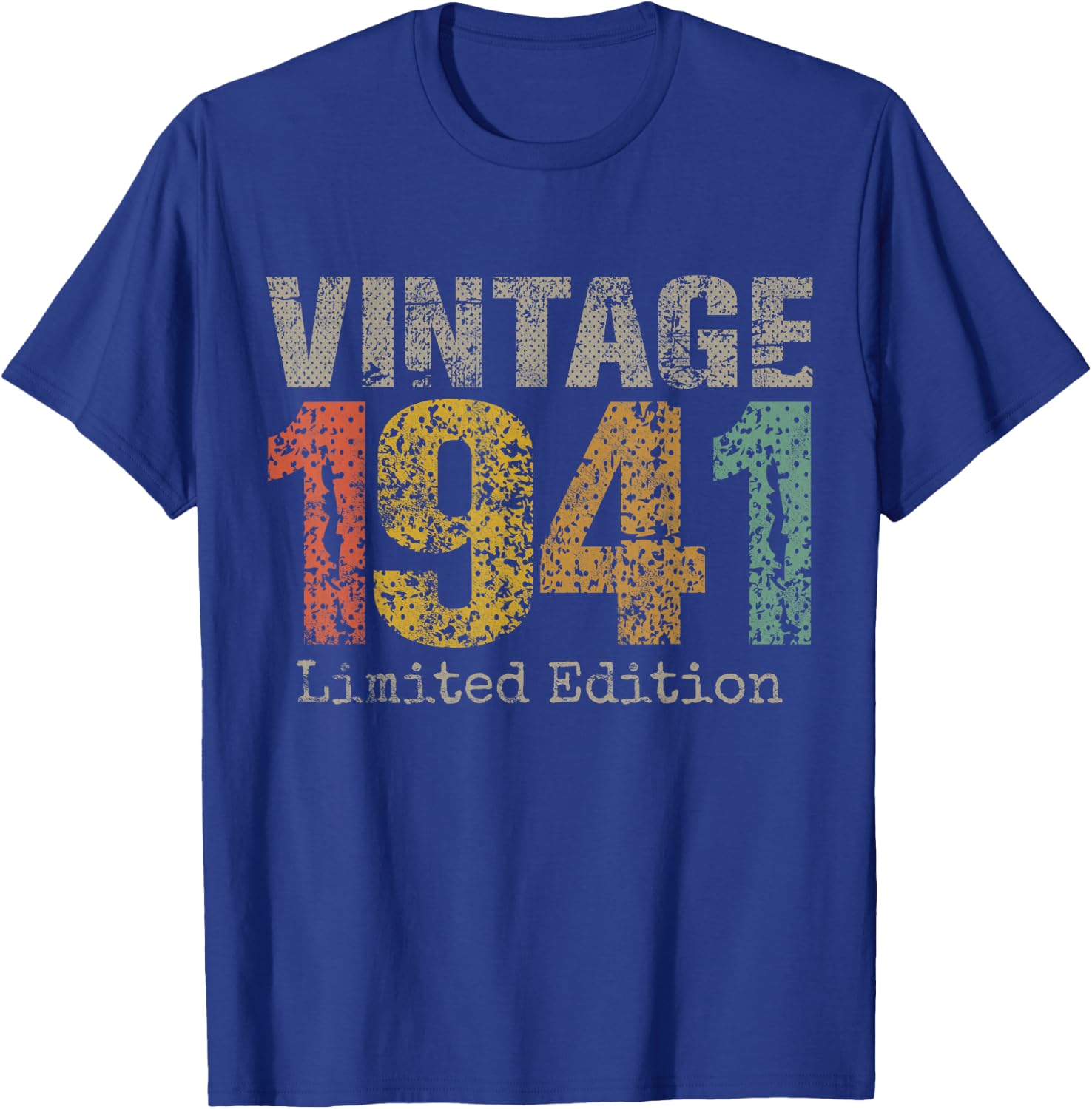 Vintage 1941 Limited Edition 84th Birthday Gifts 84 Year Old T-Shirt - T-Shirt | Royal