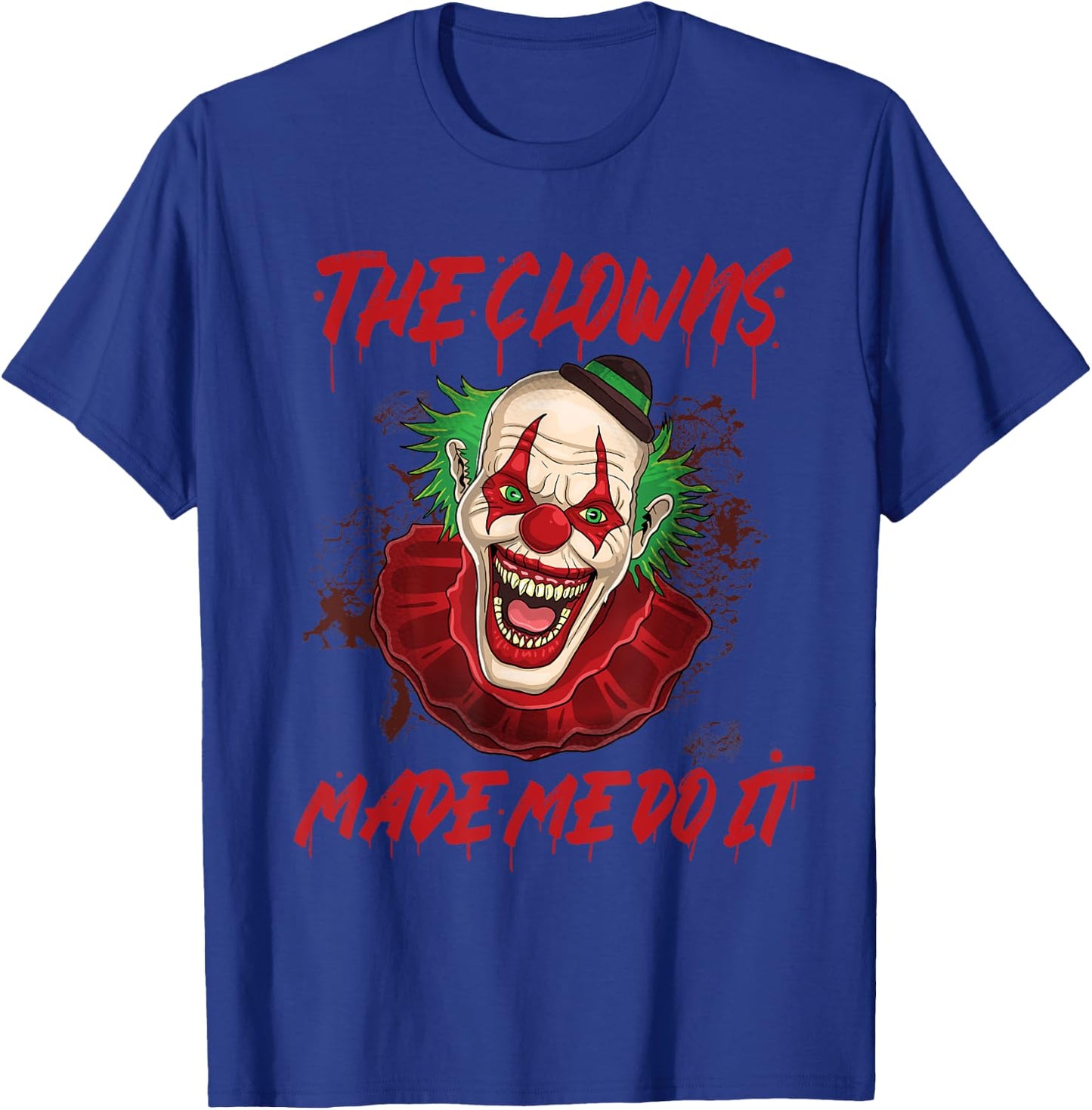 Halloween Clown Free Hugs KIller Evil Laughing Joker Scary T-Shirt - T-Shirt | Royal
