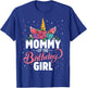 Mommy Of The Birthday Girl Unicorn Girls Family Matching T-Shirt - T-Shirt | Royal