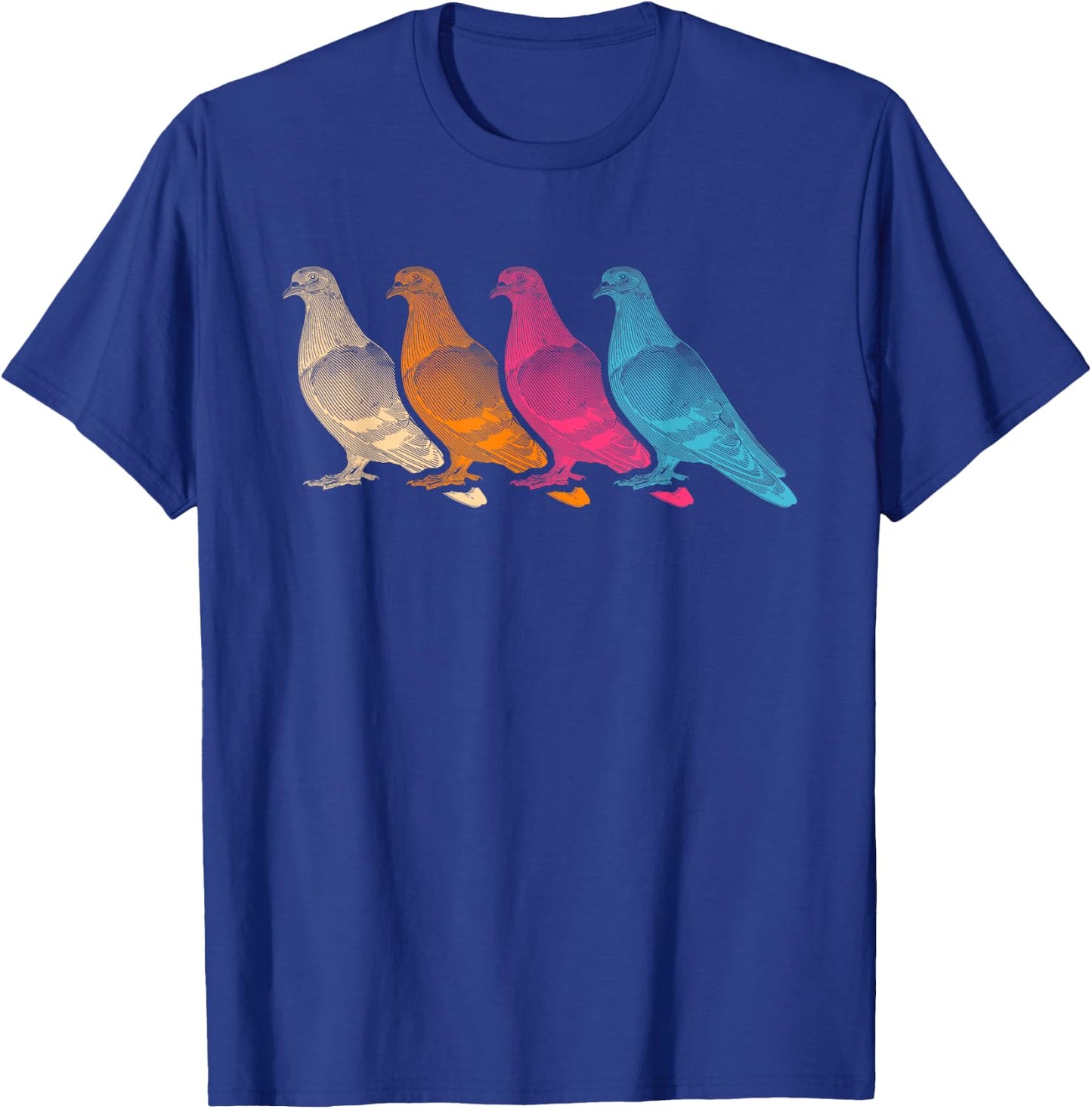 Colorful Pigeon T-Shirt - T-Shirt | Royal