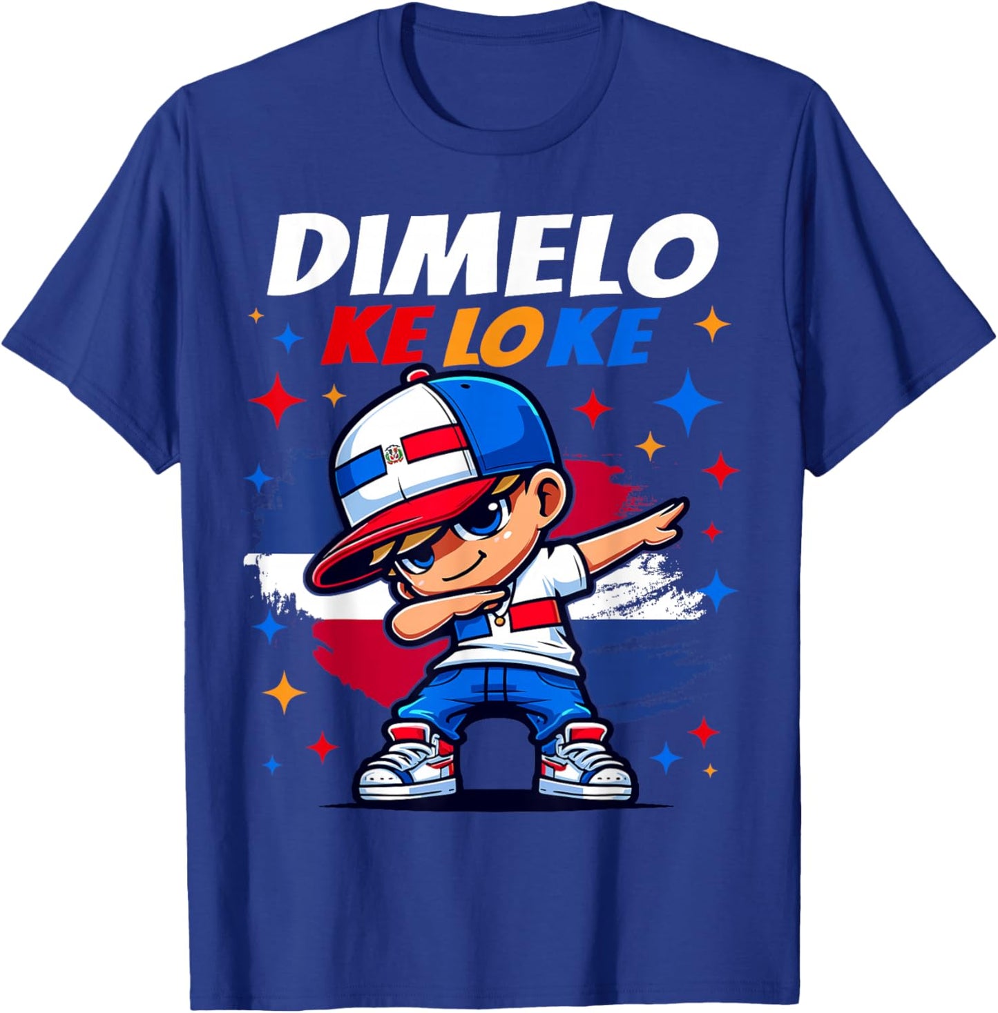 Dimelo Ke Lo Ke Dominican Republic Flag for Boys Kids T-Shirt - T-Shirt | Royal