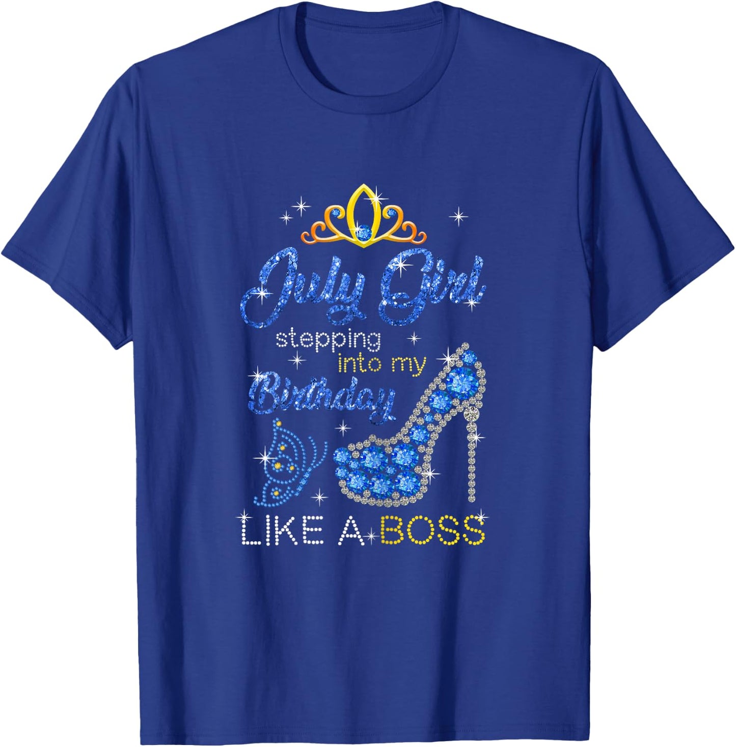 July Girl Stepping Into My Birthday Gift Cancer T-Shirt - T-Shirt | Royal