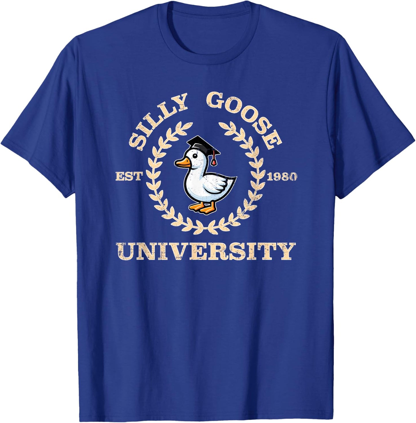 Silly Goose University Vintage T-Shirt - T-Shirt | Royal