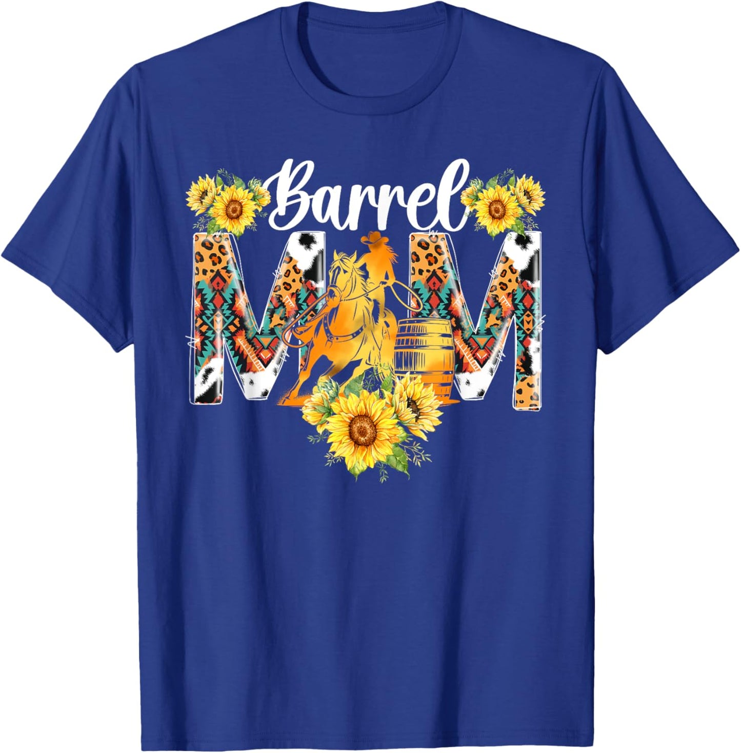 Barrel Racing Mom Of A Barrel Racer Mom Barrel Race Mother T-Shirt - T-Shirt | Royal
