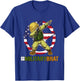 Purple Up Military Brat Dabbing Boys Military Child Month T-Shirt - T-Shirt | Royal