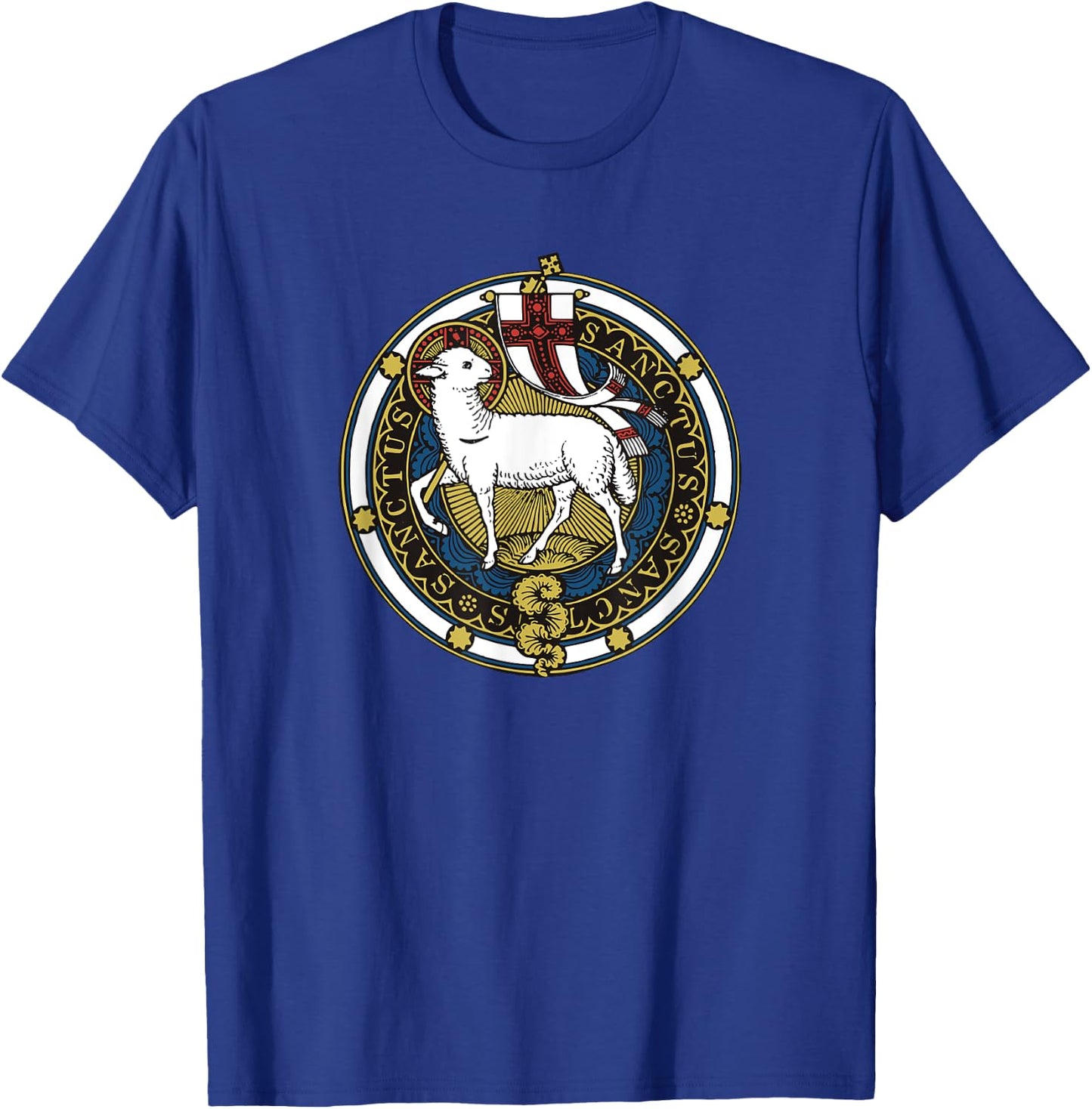 Agnus Dei Lamb of God Catholic T-Shirt - T-Shirt | Royal