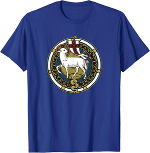 Agnus Dei Lamb of God Catholic T-Shirt - T-Shirt | Royal