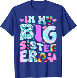 In My Big Sister Era Big Sis Girls Announcement Pregnancy T-Shirt - T-Shirt | Royal