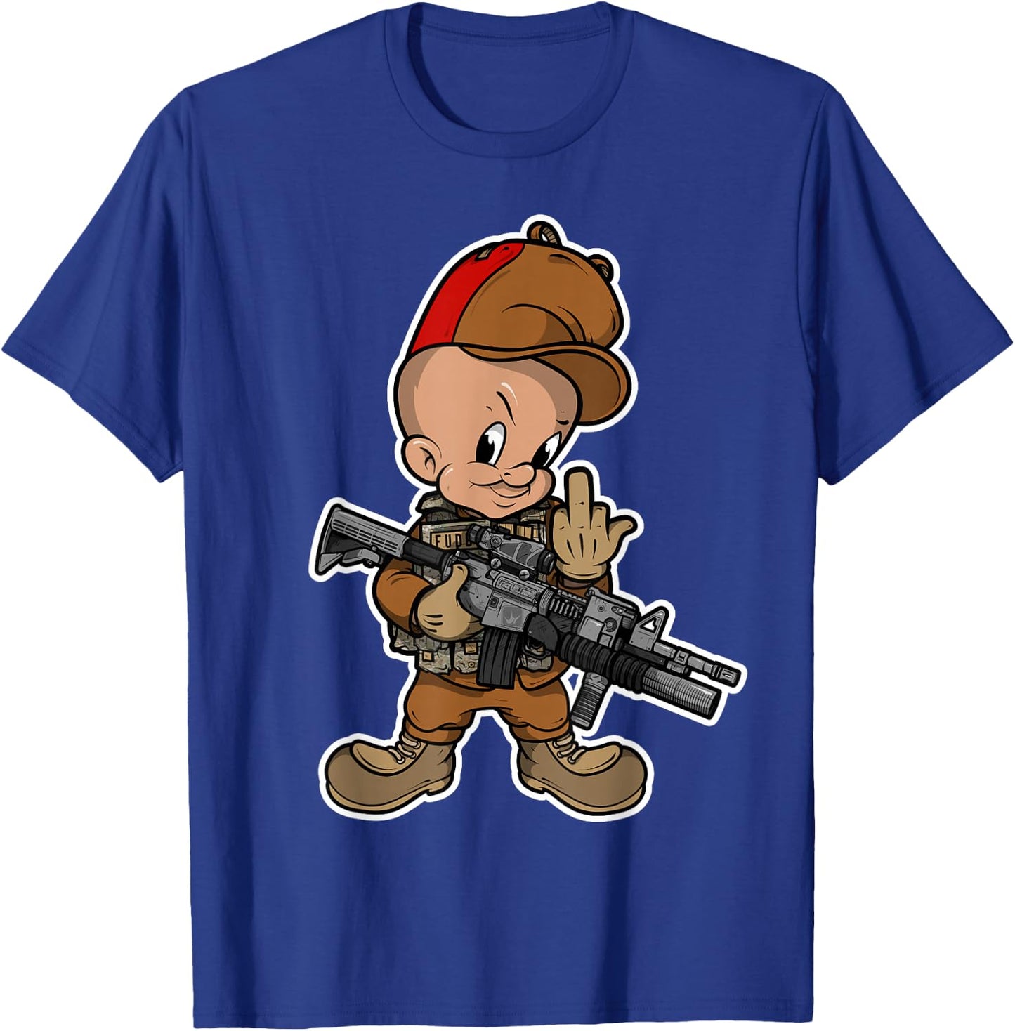 2A Fudd 2020 Elmer Illustration T-Shirt - T-Shirt | Royal