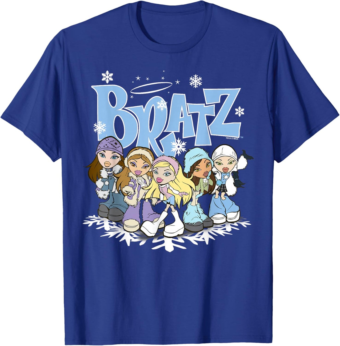 Bratz Winter Wonderland Group Shot T-Shirt - T-Shirt | Royal