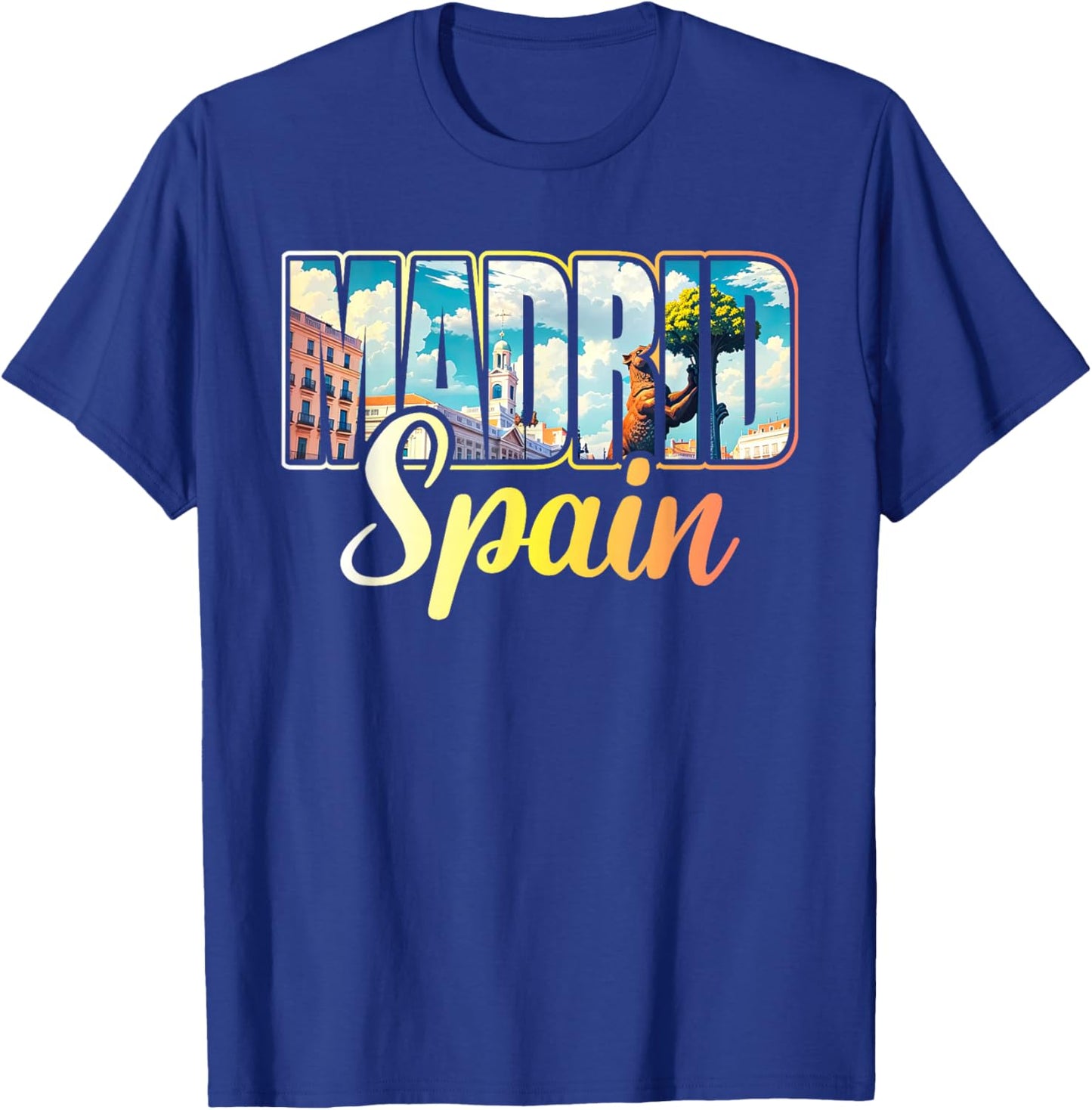 Madrid Spain Espana Town Spain City Madrid T-Shirt - T-Shirt | Royal
