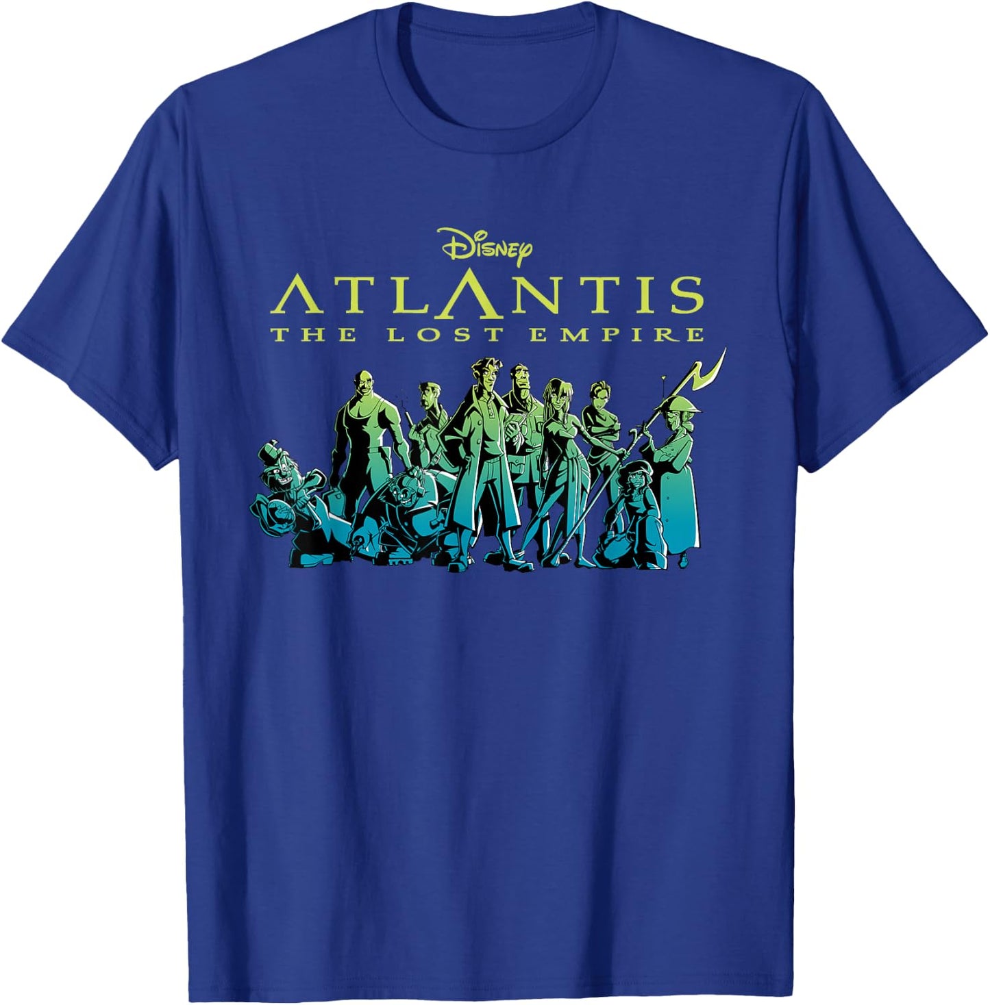 Disney Atlantis The Lost Empire Characters Gradient T-Shirt - T-Shirt | Royal
