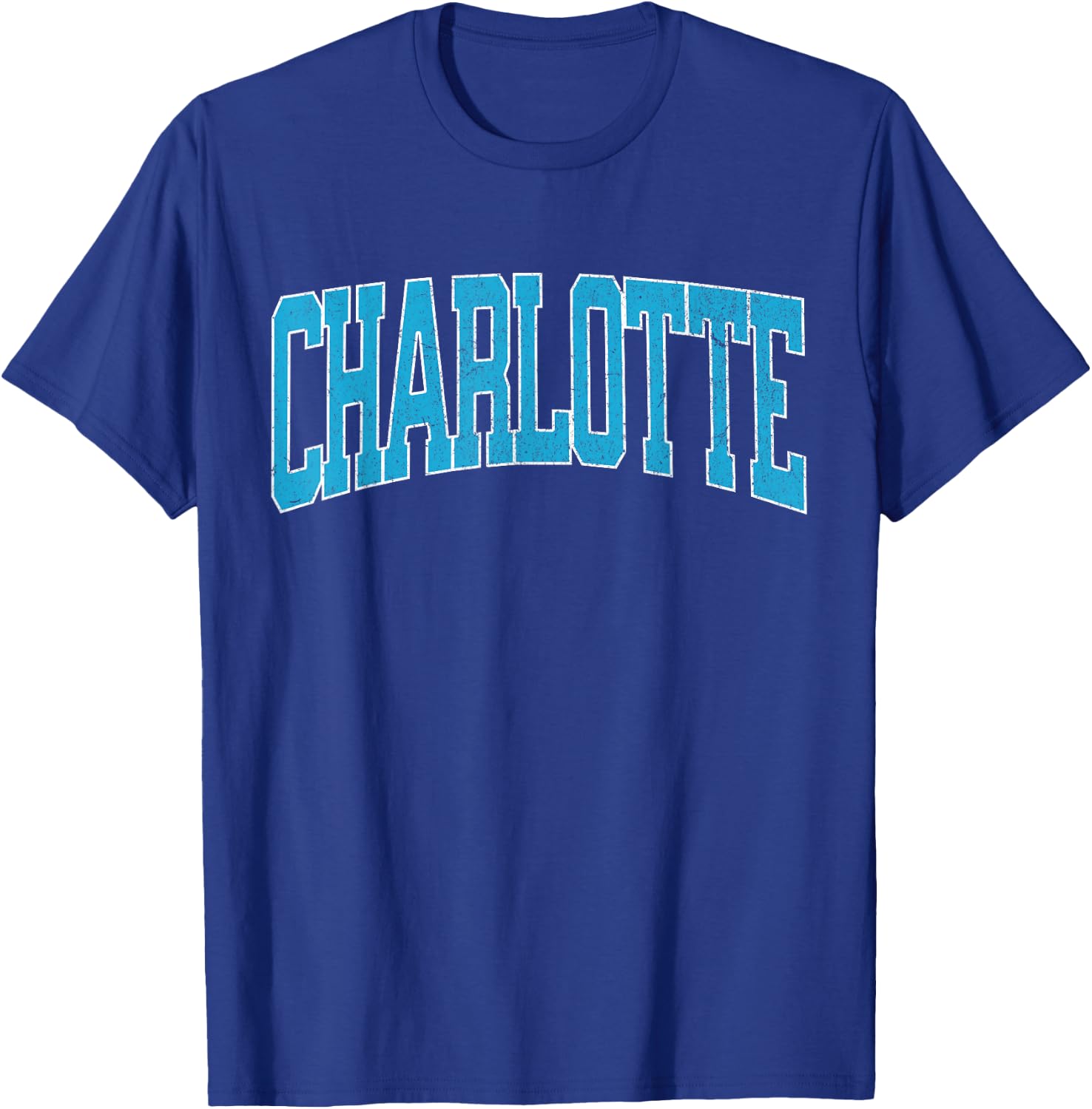Charlotte Soccer Vintage City T-Shirt - T-Shirt | Royal