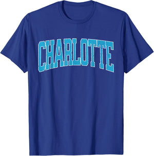 Charlotte Soccer Vintage City T-Shirt - T-Shirt | Royal