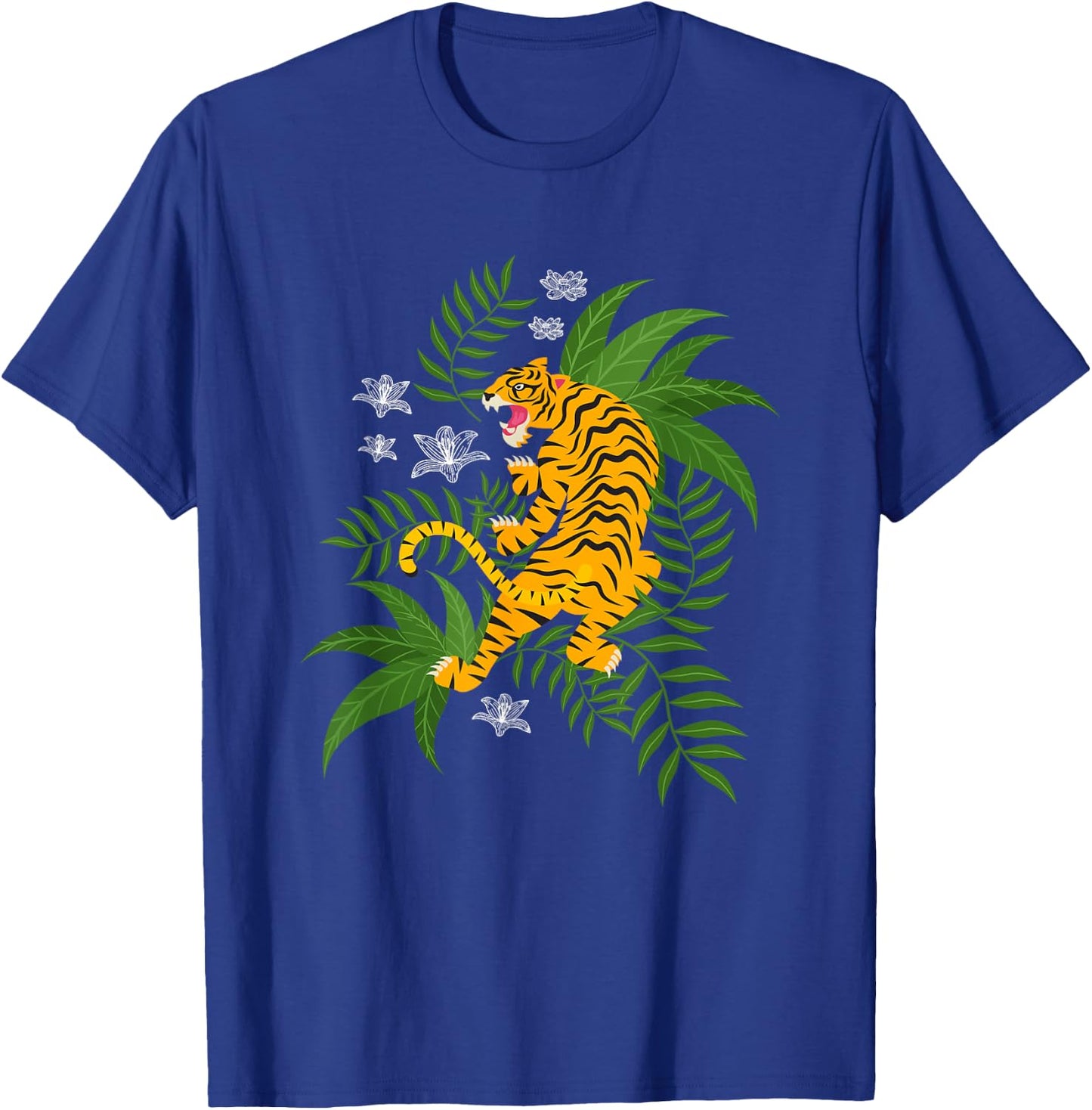 Tiger Stripes Wild Cat Tiger T-Shirt - T-Shirt | Royal
