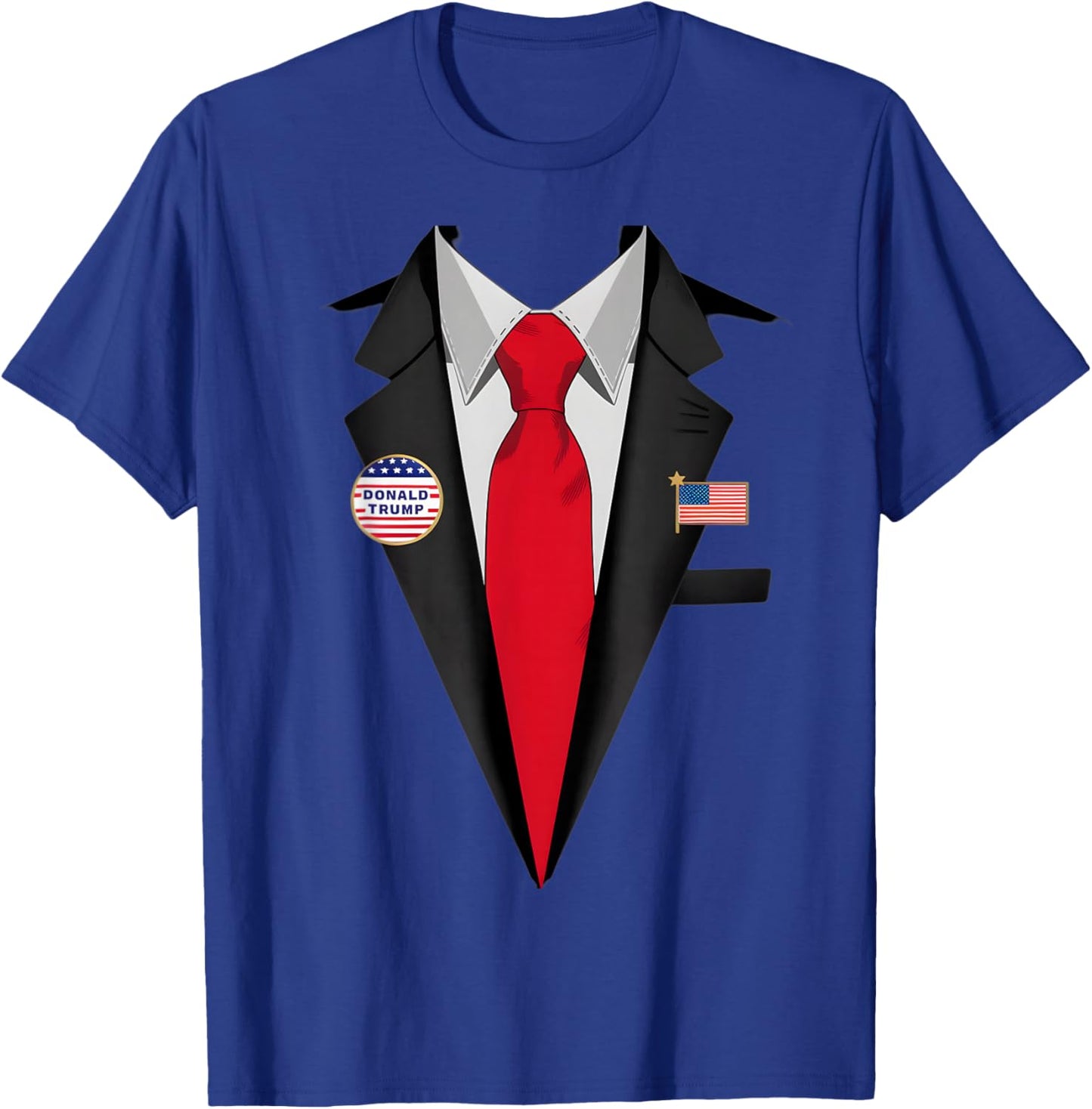 Donald Trump Suit and Tie Halloween Costume T-Shirt - T-Shirt | Royal