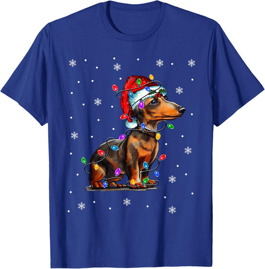 Dachshund Christmas T-Shirt - T-Shirt | Royal