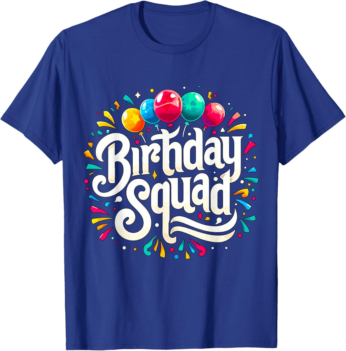 Birthday Squad Birthday Crew Party T-Shirt - T-Shirt | Royal