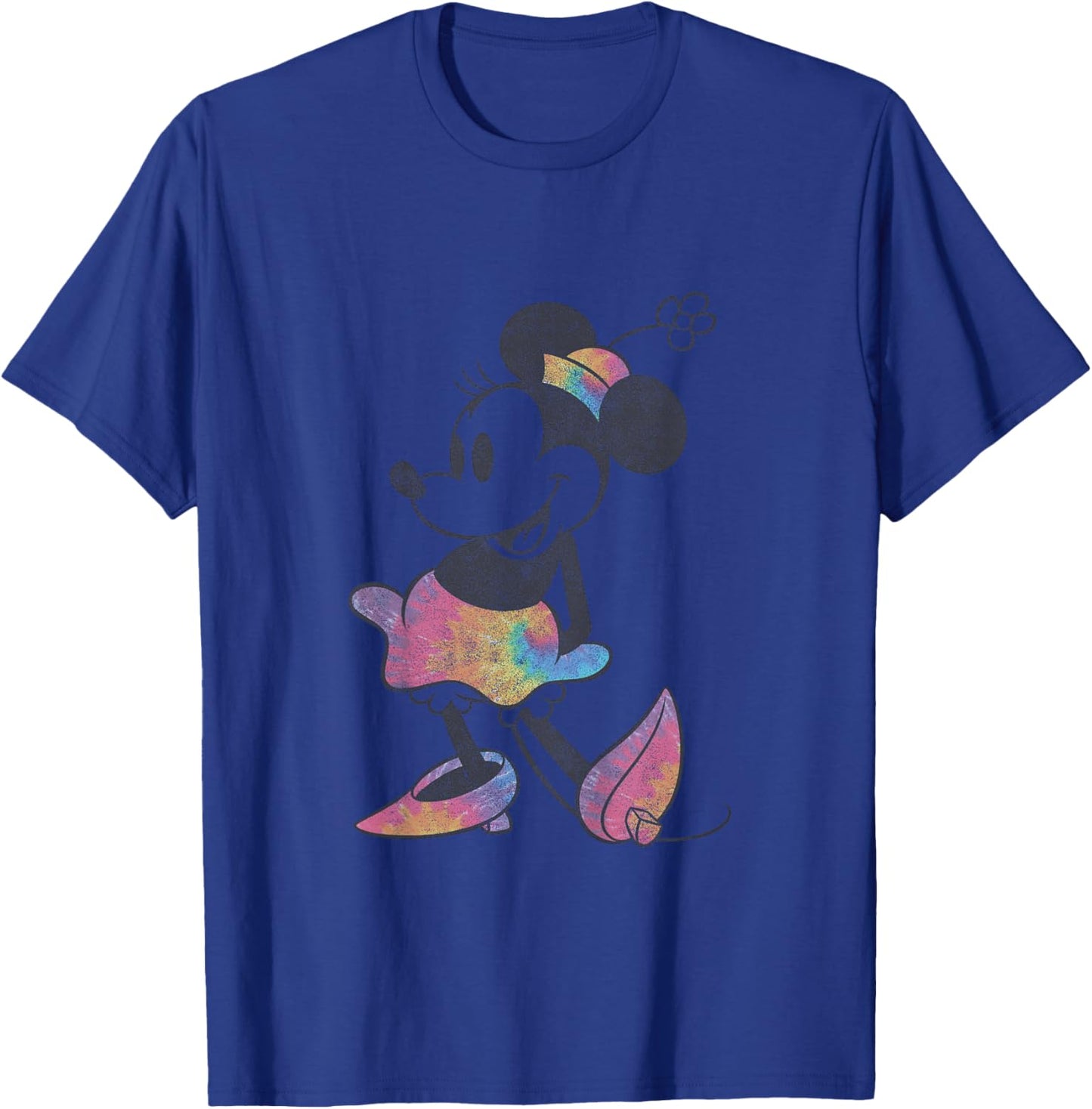 Kids Disney Mickey And Friends Classic Minnie Mouse Color Tie Dye T-Shirt - T-Shirt | Royal