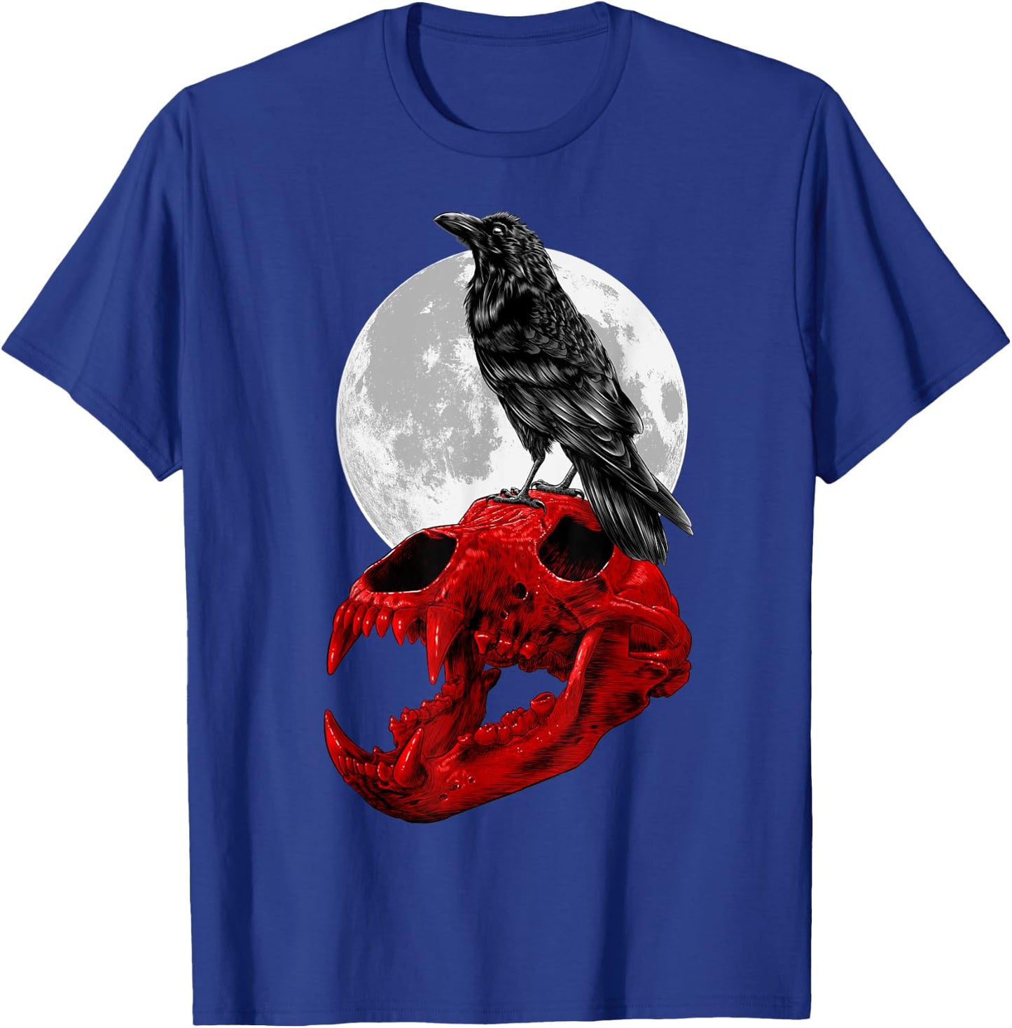 Raven skull T-Shirt - T-Shirt | Royal