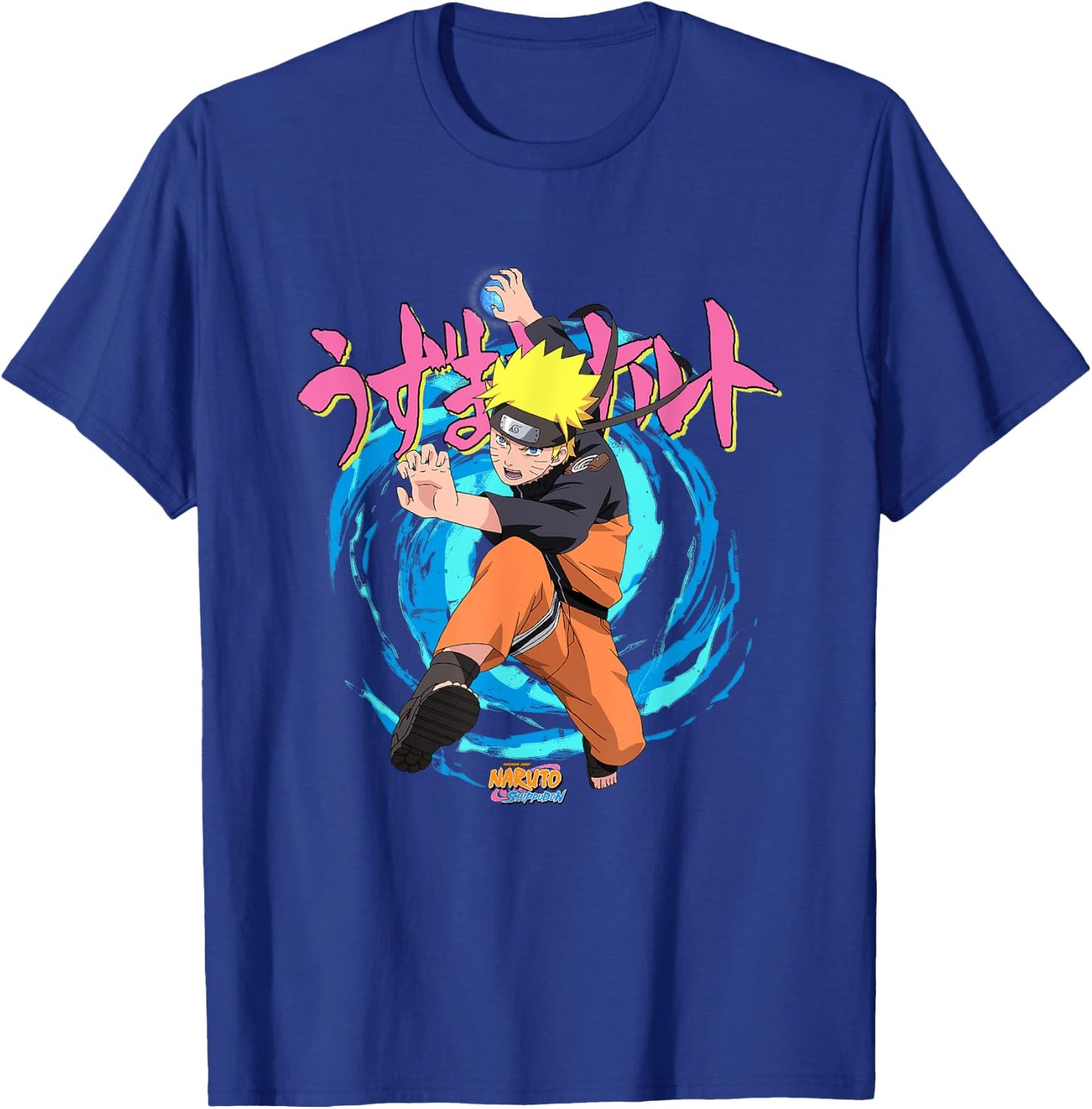 Naruto Shippuden Rasengan Jutsu Swirls Anime T-Shirt - T-Shirt | Royal