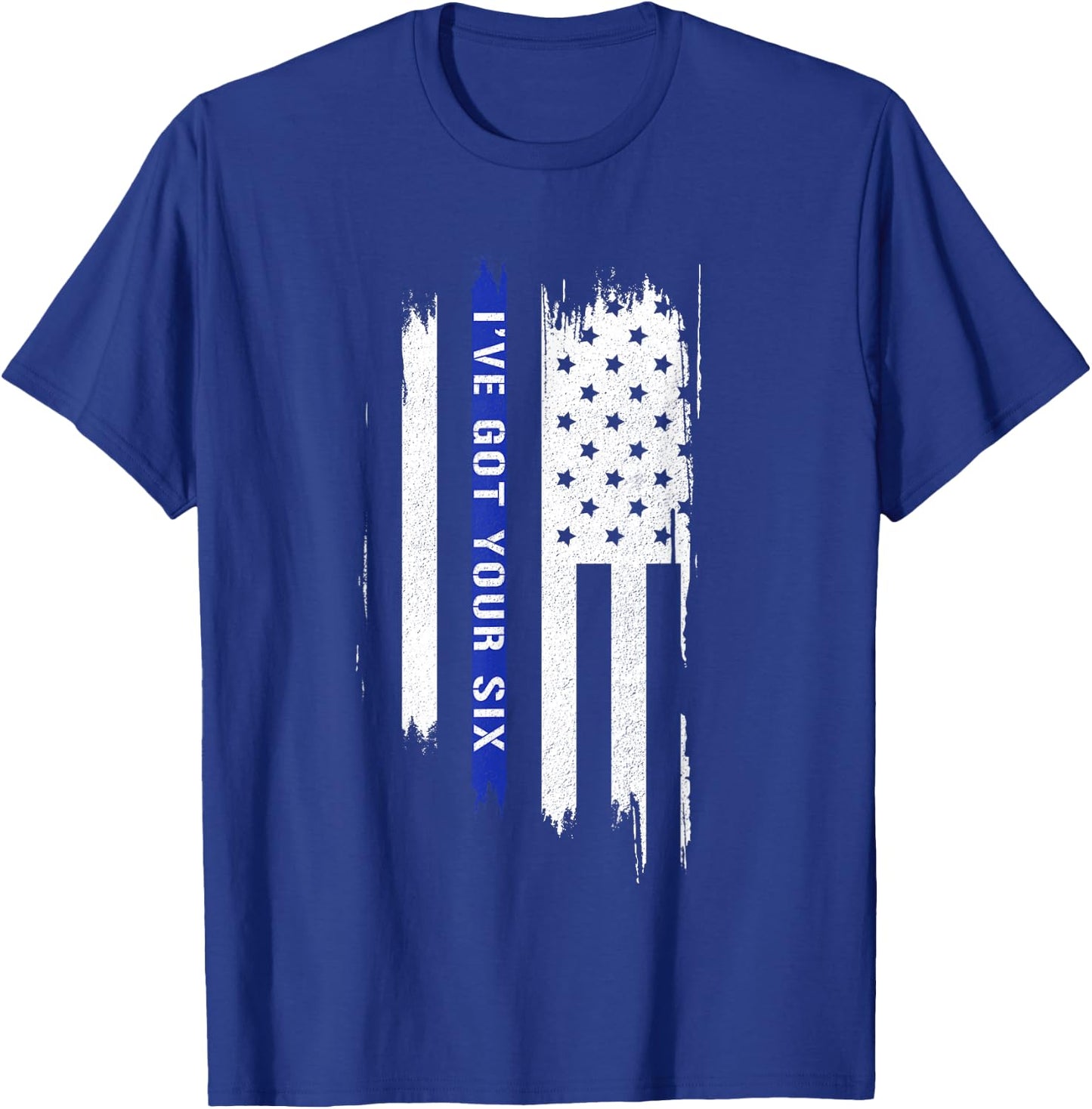 I've got your six ft. american flag and thin blue line Men T-Shirt - T-Shirt | Royal