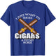 I Just Want To Smoke Cigars and Pet My HORSE Shirt HORSES T-Shirt - T-Shirt | Royal