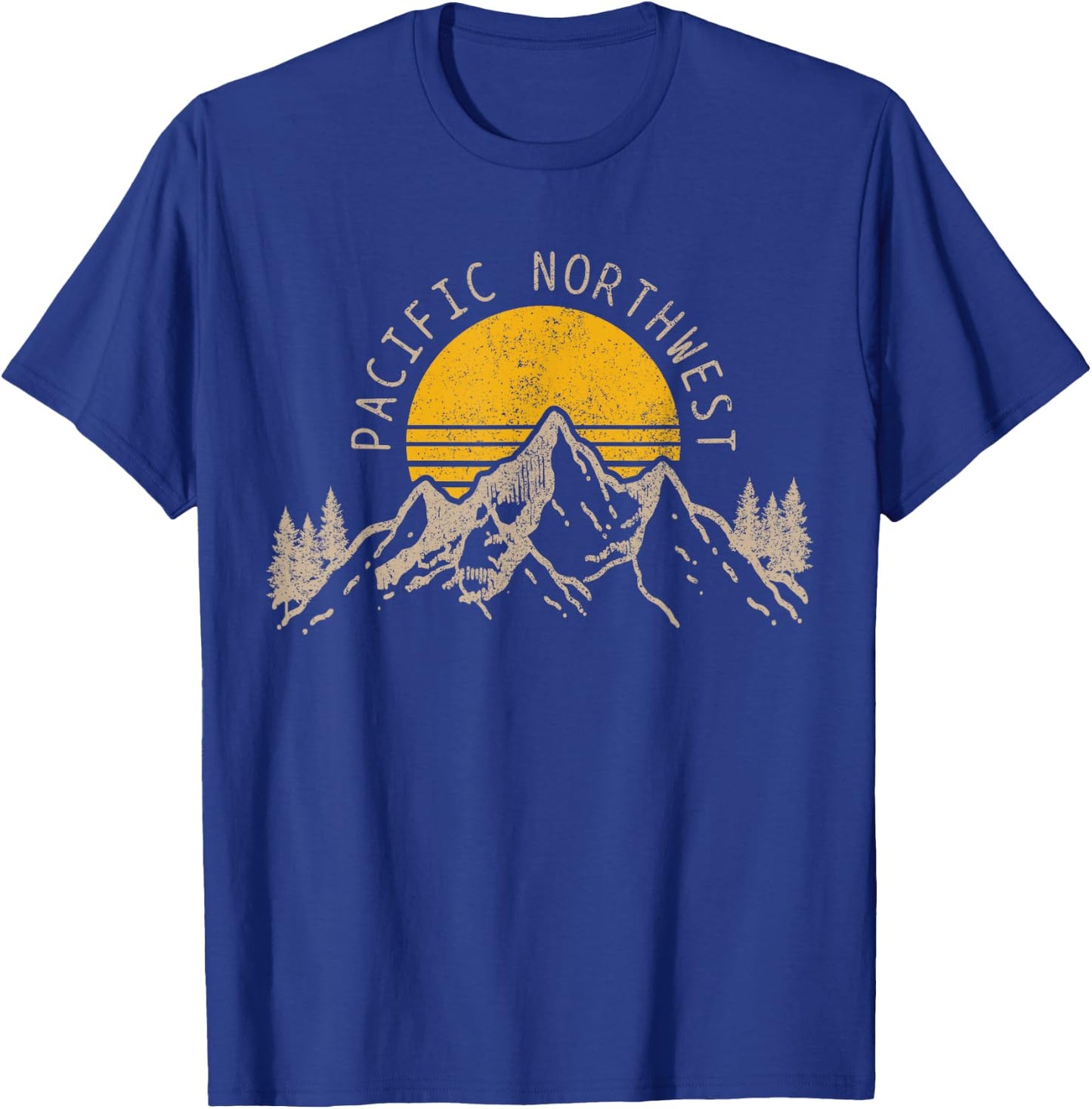 Pacific Northwest PNW Oregon Washington USA America Souvenir T-Shirt - T-Shirt | Royal