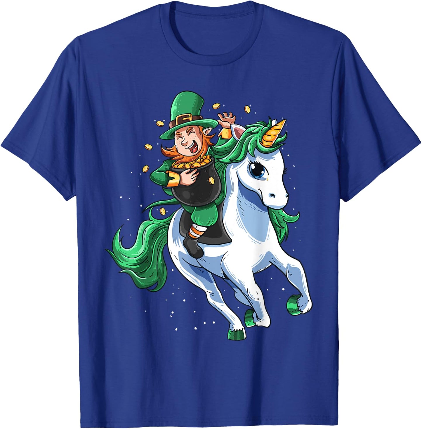 Lepricorn Leprechaun Unicorn Boy Girl St Patrick's Day T-Shirt - T-Shirt | Royal