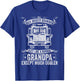 School Bus Driver Grandpa Like A Normal Except Much Cooler T-Shirt - T-Shirt | Royal
