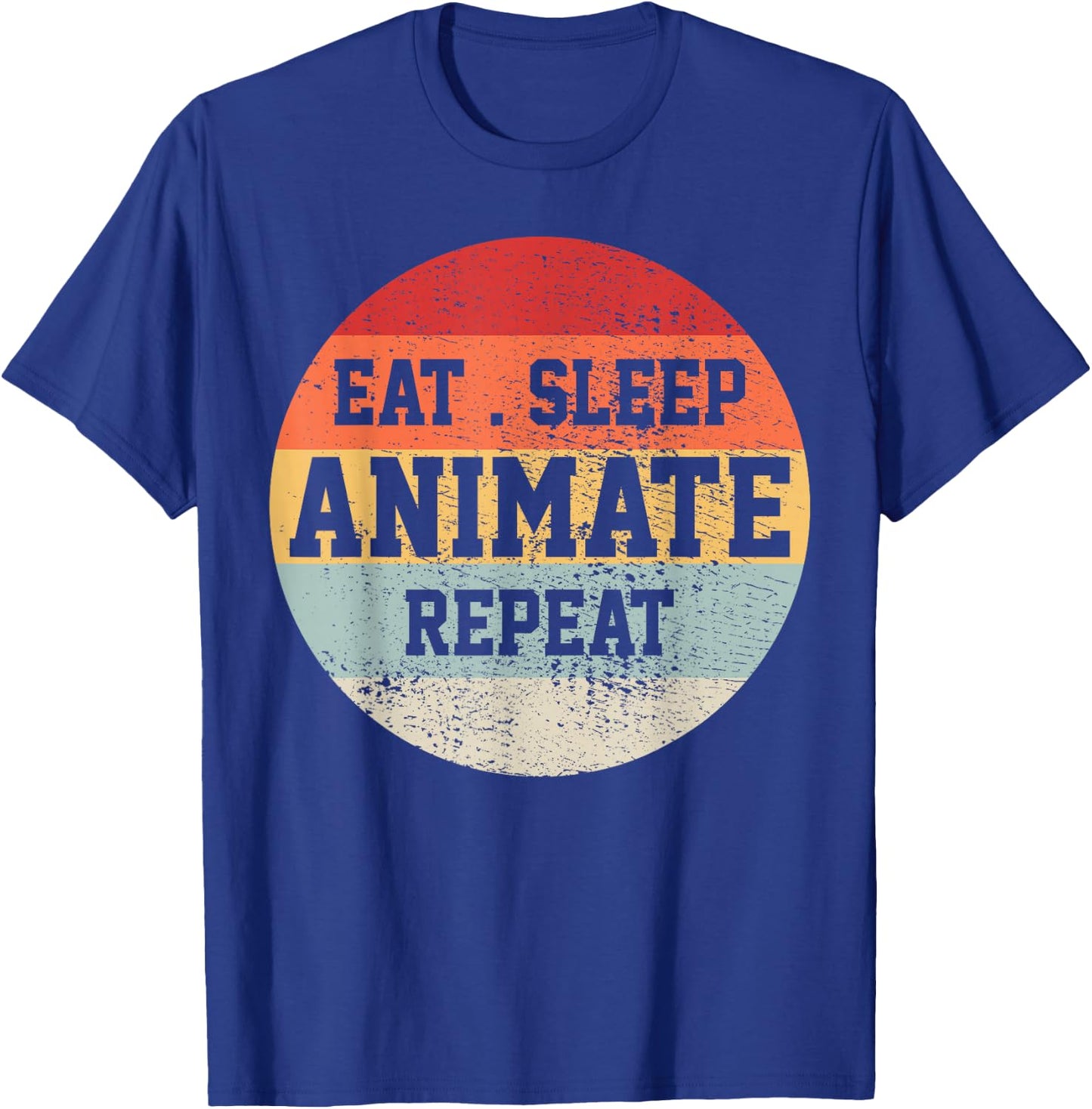 Animator Animation Retro Vintage Funny Gift T-Shirt - T-Shirt | Royal