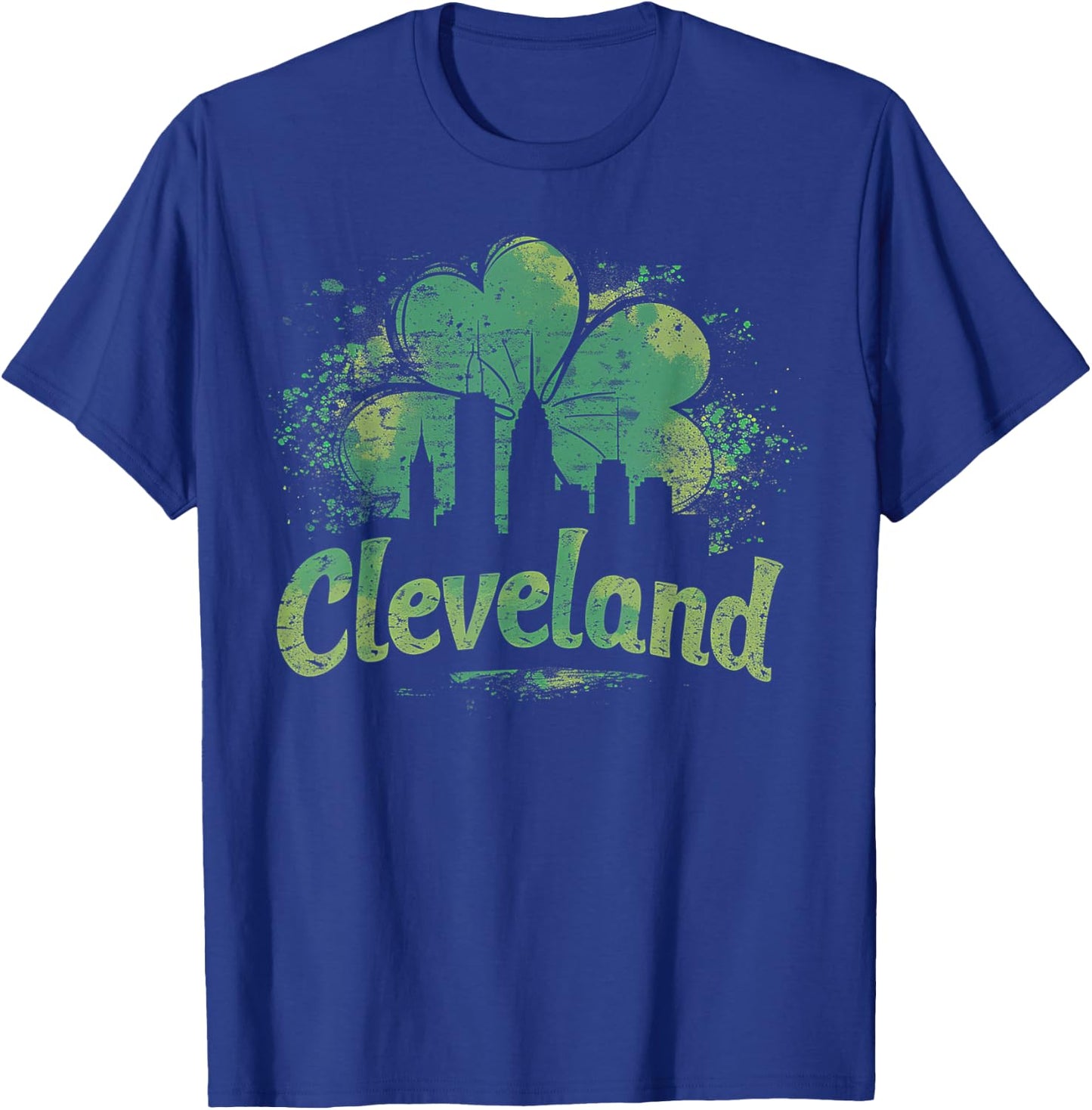Cleveland - Irish St. Patrick's Day Saint Paddy's Shamrock T-Shirt - T-Shirt | Royal