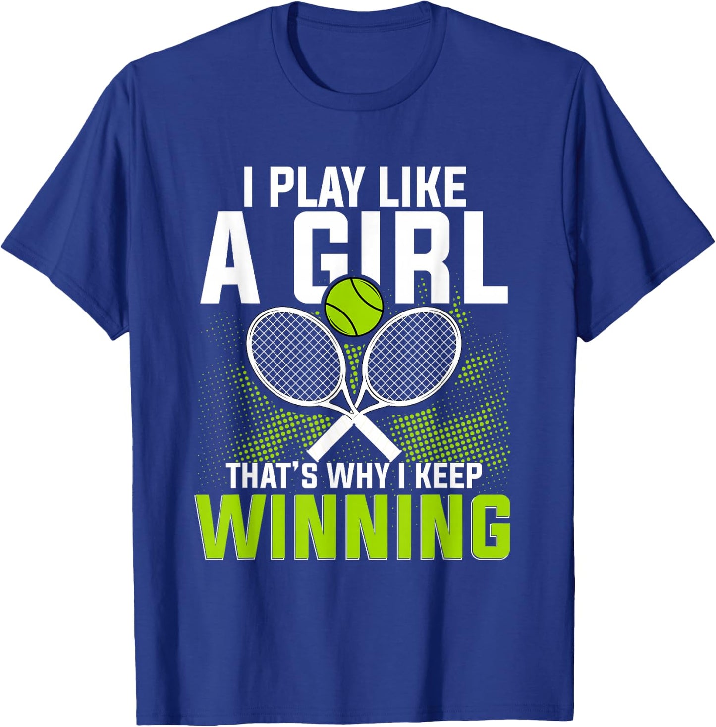 Tennis Club Pro Fan Tennis Lover Coach Tennis Racket T-Shirt - T-Shirt | Royal