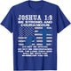 Be Strong And Courageous Do Not Be Afraid Prayer T-Shirt - T-Shirt | Royal