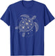 Celestial Sea Turtle Graphic Art Design T-Shirt - T-Shirt | Royal